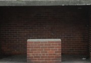 Brick bus shelter photo