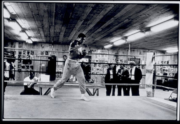 Muhammad Ali trains for his fight with George Foreman in 1974