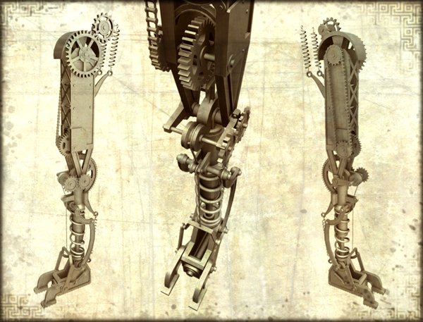 Steampunk Cyclops Leg - Steampunk Art by Chris Miscik