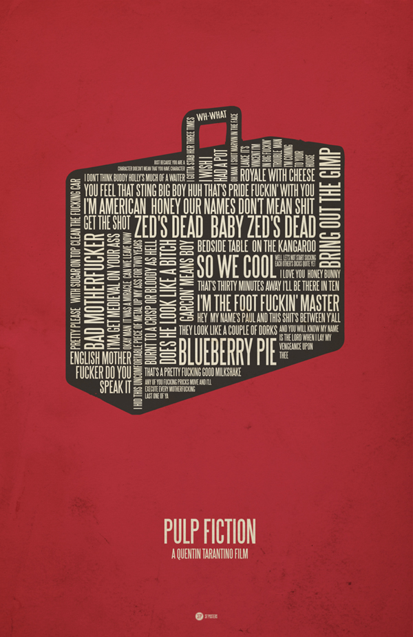 Pulp Fiction - 37 Posters by Jerod Gibson