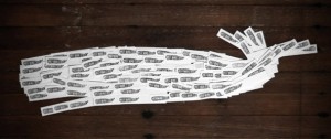 White whale made of stamp collection photograph