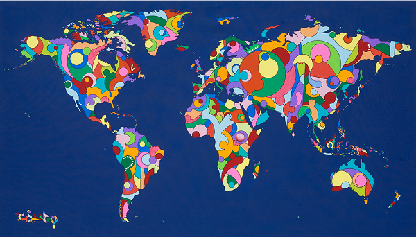 painting of the world by the couto bros