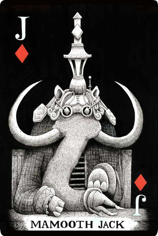 Mr.Mead's jack card design featuring Mammoth Jack