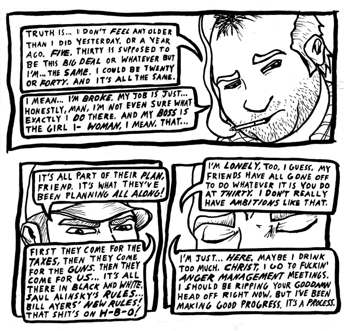 slumlord comics about booze and racism by american dallas texas writer artist ryan sheffield